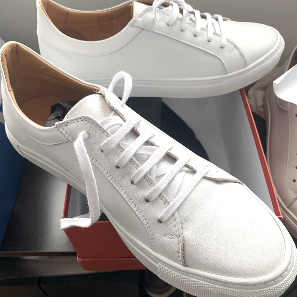 Beckett Simonon white minimalist sneakers